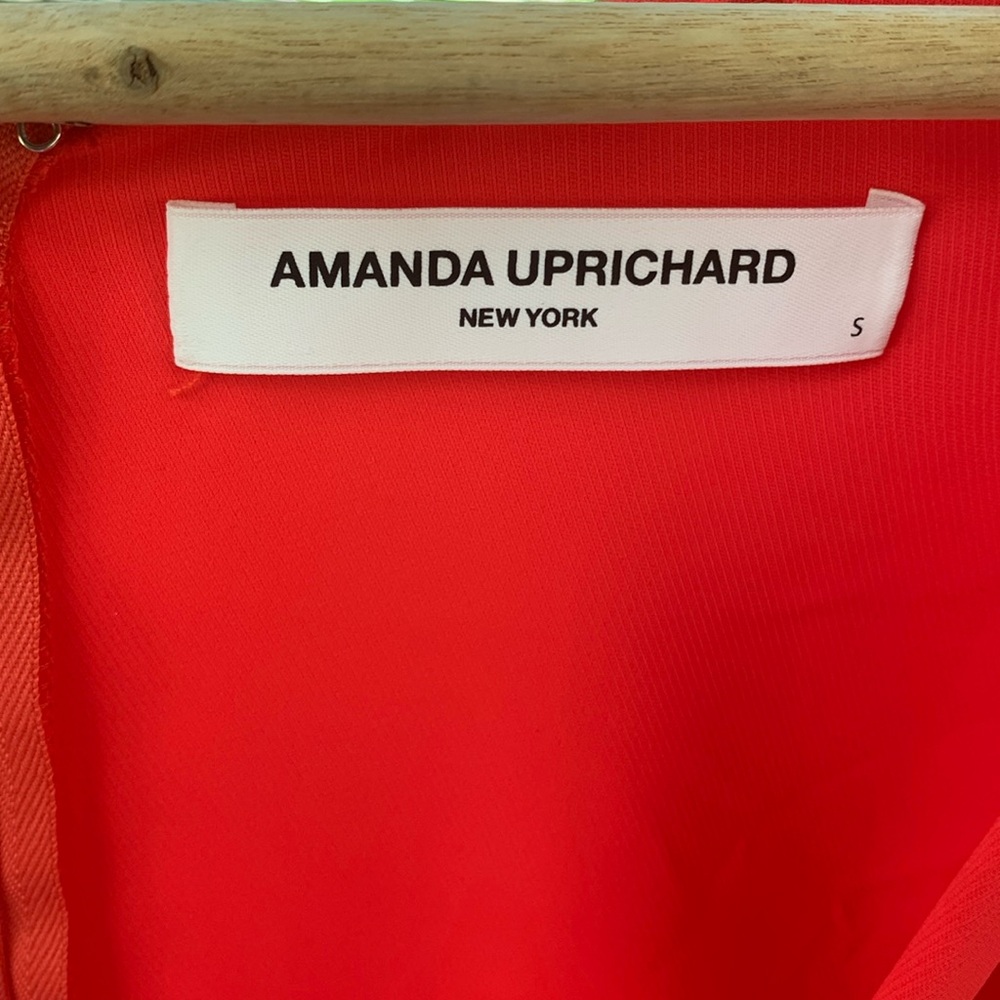 Amanda Uprichard Demetra Dress in Crimson - Picture 11 of 12